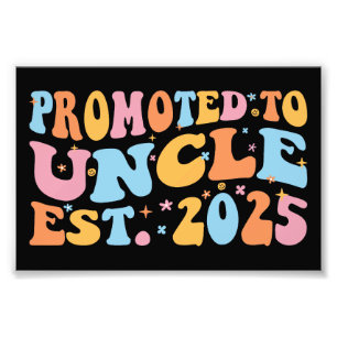 Promoted To Uncle Est. 2025 III Photo Print