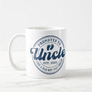 Promoted To Uncle Est 2025 New Uncle Est 2025  Coffee Mug