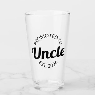 Promoted To Uncle Est. 2026 I Glass