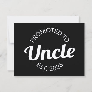 Promoted To Uncle Est. 2026 I Postcard