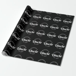 Promoted To Uncle Est. 2026 I Wrapping Paper