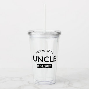 Promoted To Uncle Est. 2026 II Acrylic Tumbler