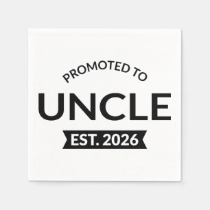 Promoted To Uncle Est. 2026 II Napkin