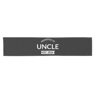 Promoted To Uncle Est. 2026 II Short Table Runner