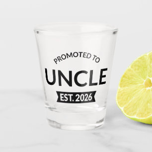 Promoted To Uncle Est. 2026 II Shot Glass