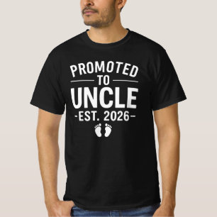 Promoted to Uncle Est. 2026   New Uncle Announceme T-Shirt