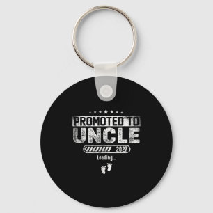 Promoted to uncle est. 2027 baby announcement for keychain