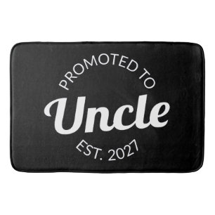 Promoted To Uncle Est 2027 New Uncle I Bath Mat