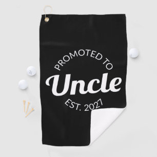 Promoted To Uncle Est 2027 New Uncle I Golf Towel