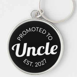 Promoted To Uncle Est 2027 New Uncle I Keychain
