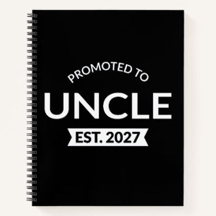 Promoted To Uncle Est 2027 New Uncle II Notebook