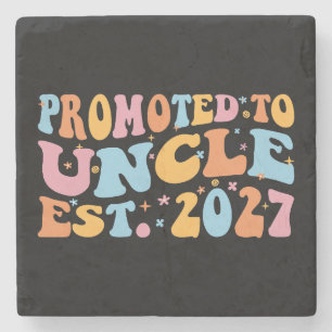 Promoted To Uncle Est 2027 New Uncle Stone Coaster