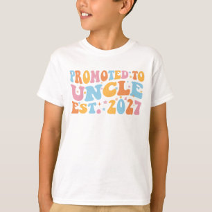 Promoted To Uncle Est 2027 New Uncle T-Shirt