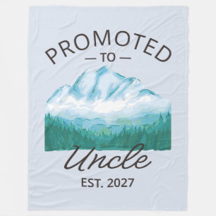 Promoted To Uncle Est 2027 New Uncle VI Fleece Blanket