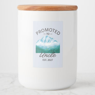 Promoted To Uncle Est 2027 New Uncle VI Food Label