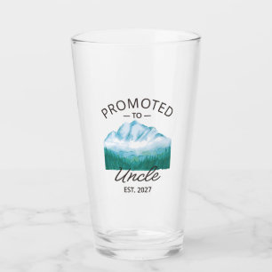 Promoted To Uncle Est 2027 New Uncle VI Glass