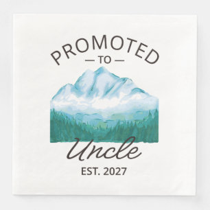 Promoted To Uncle Est 2027 New Uncle VI Napkin