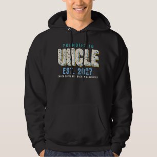 Promoted to Uncle Est 2027 Retro Hoodie