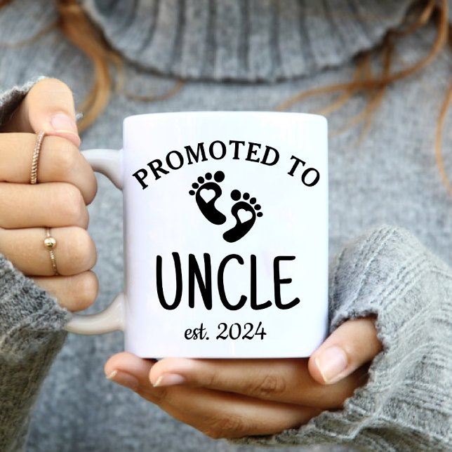 Promoted to Uncle / First Time Uncle script Coffee Mug (Promoted to Uncle / First Time Uncle script Coffee Mug)