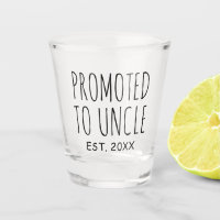 Promoted To Uncle | New Baby Gift Shot Glass