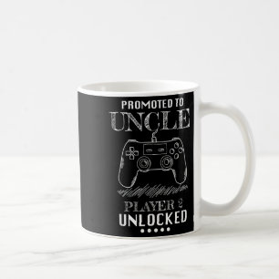Promoted To Uncle Player 2 Unlock Shirt New Uncle Coffee Mug
