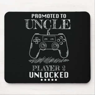 Promoted To Uncle Player 2 Unlock Shirt New Uncle Mouse Pad