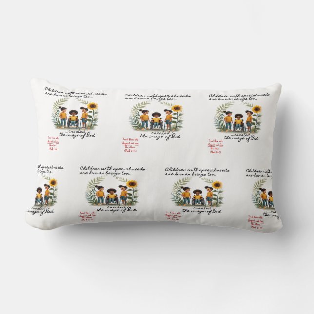 Promoting Children with Special Needs LumbarPillow Lumbar Pillow (Front)