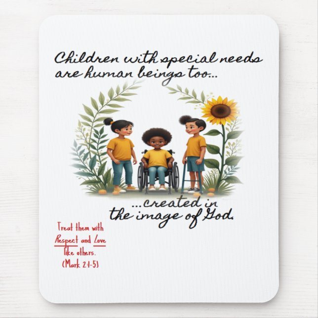 Promoting Children with Special Needs Mousepad (Front)