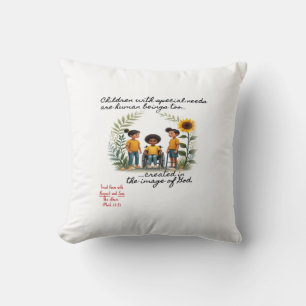 Promoting Children with Special Needs Throw Pillow