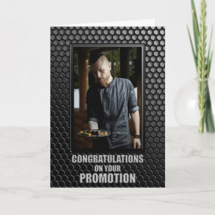 Promotion Black Geometric Pattern Custom Photo Card