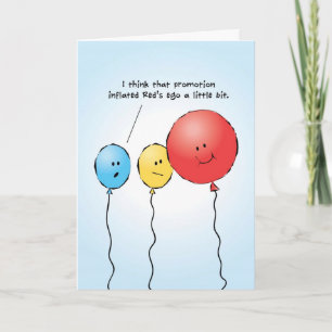 Promotion Congratulations, Balloon Greeting Card