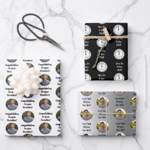 Promotion Congratulations Custom Message Gift Wrapping Paper Sheet