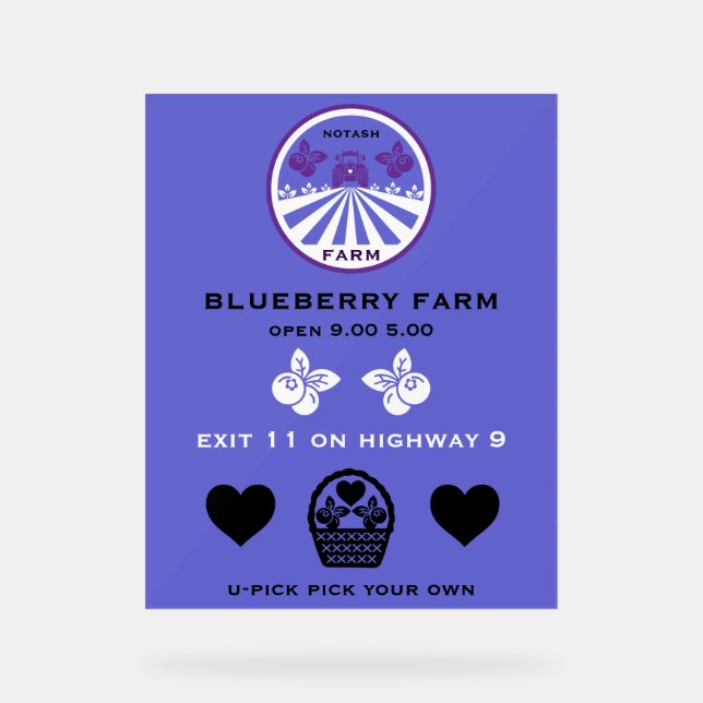 Promotion U-Pick Blueberry Farm (Recto)