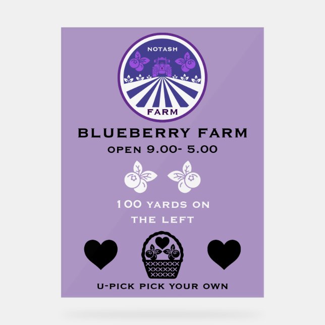 Promotion U-Pick Blueberry Farm (Recto)