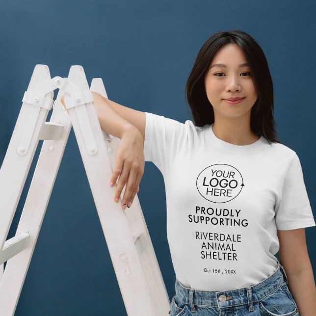 Promotional Add Your Logo Simple Typography  T-Shirt (Promotional Add Your Logo Simple Typography T-Shirt)
