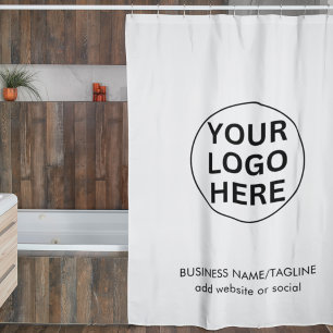 Promotional Black & White Business Logo & Text