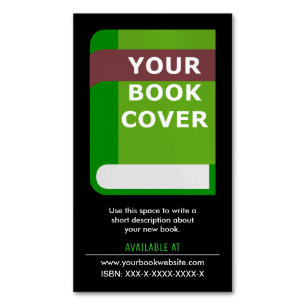 Promotional Book Cover Author Magnetic Business Card