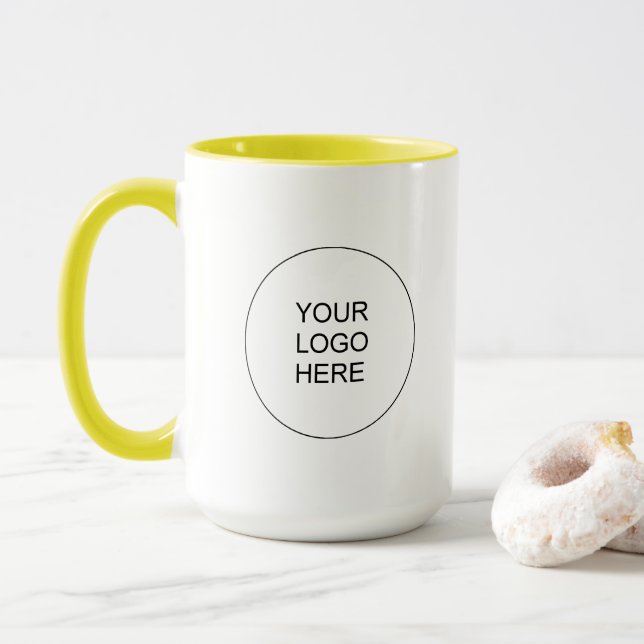 Promotional Brand Upload Your Own Business Logo Mug (With Donut)
