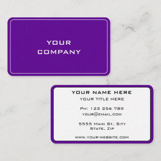 Promotional Business Card Example Choose Colours