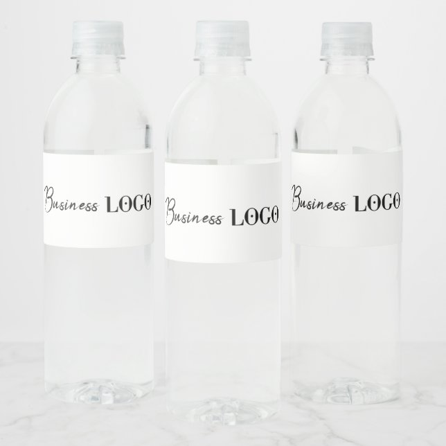 Promotional Business Company Logo Water Bottle Label (Bottles)