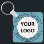 Promotional Business Keychain Custom Logo and Text<br><div class="desc">Custom Colours and Fonts - Design Your Own Personalized Keychain with Company Logo and Name Website or Custom Text Promotional Business Keychains Gift - Add Your Logo / Image - Photo or QR Code , Name / Company , Website / More - Resize and move or remove and add elements...</div>