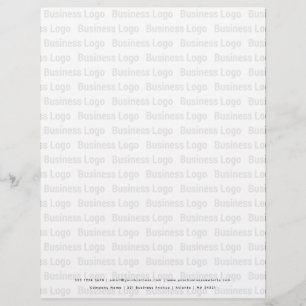Promotional Business Logo Black White Pattern Letterhead