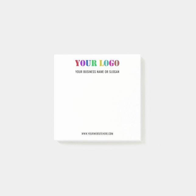 Promotional Business Logo Post-it® Notes Example (Front)