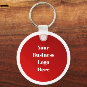 Promotional Business Logo Round Metal Keychain