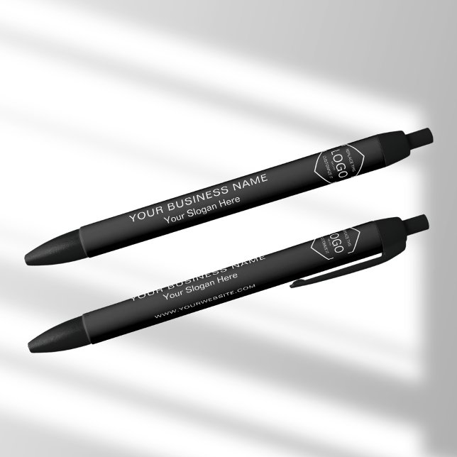 Promotional Business Logo Website Black White Black Ink Pen (Creator Uploaded)