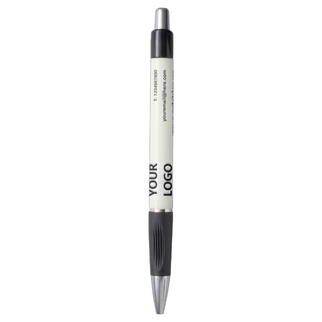 Promotional Business Pen with Your Logo and Text (Front Vertical)