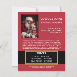 Promotional Christmas Santa Claus Business Paper