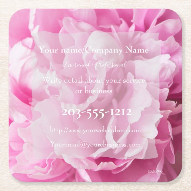 Promotional Coaster you customize - HAMbyWG (Front)