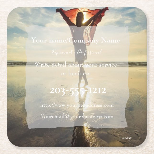 Promotional Coaster you customize - HAMbyWG (Front)