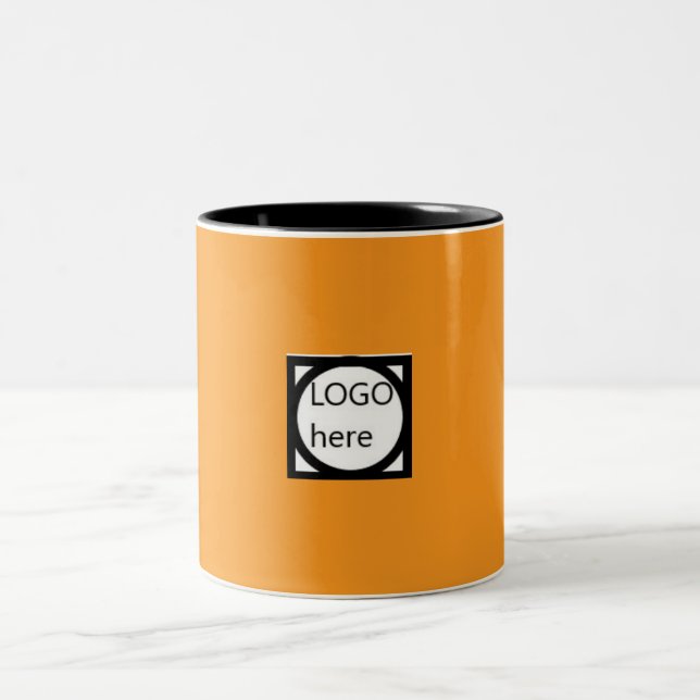 Promotional Coffee Mug with Your LOGO! Brown (Center)